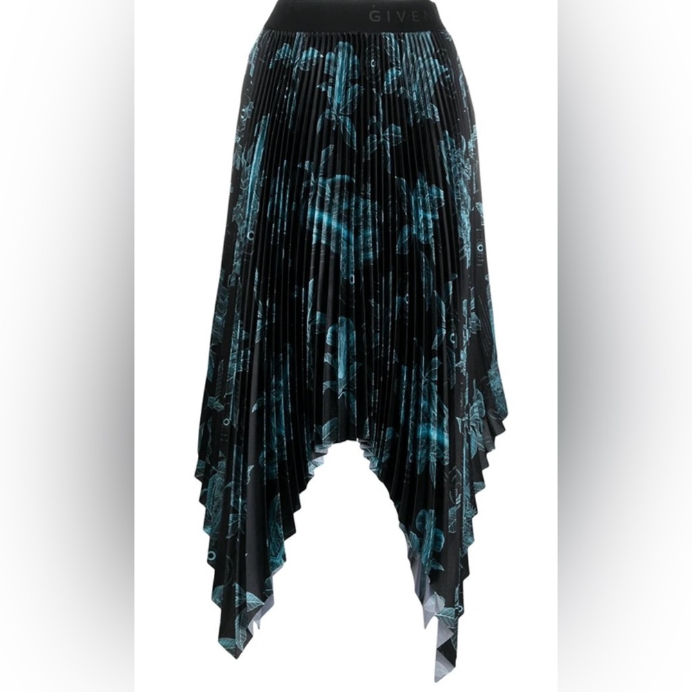 Givenchy Pleated Floral Midi Skirt - Picture 5 of 16